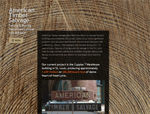 Tablet Screenshot of americantimbersalvage.net